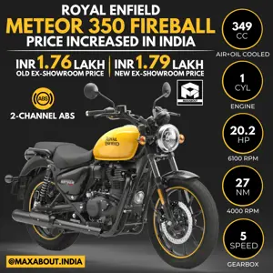Royal Enfield Meteor 350 Fireball Price Increased